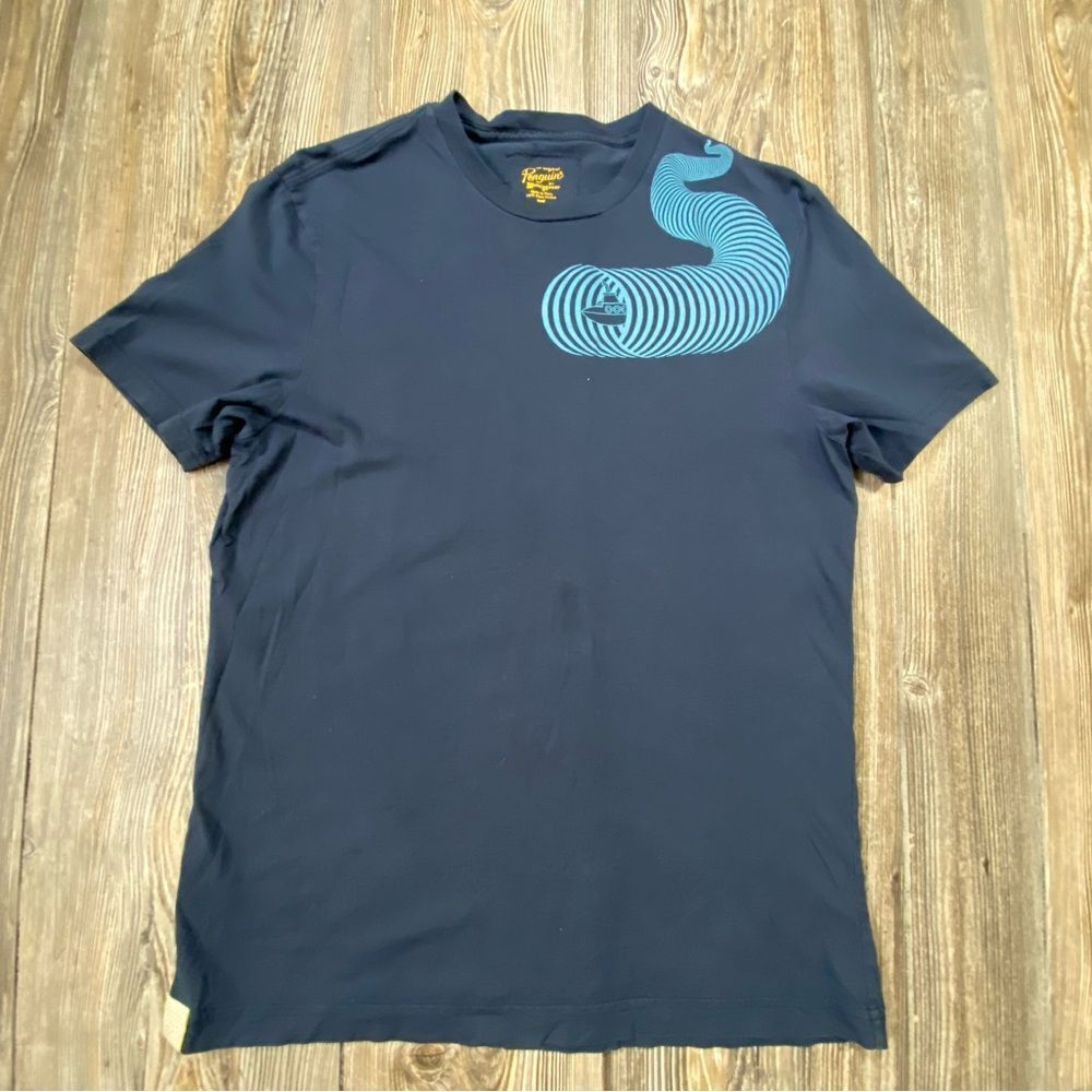 The Penguin X THE BEATLES YELLOW SUBMARINE TEE T-SHIRT Blue Sz M LENNON